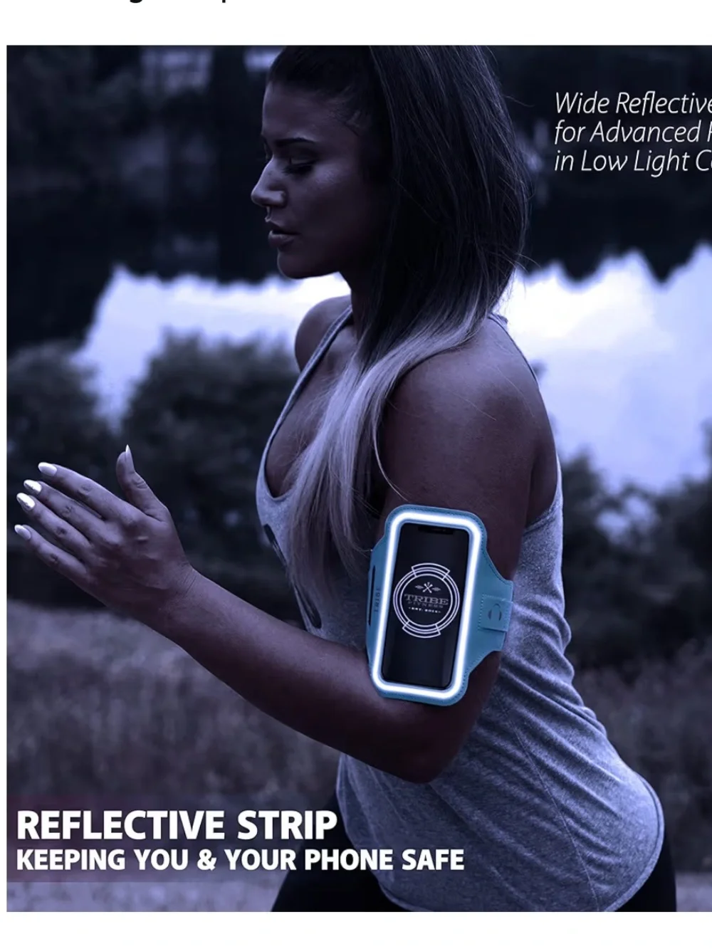 TRIBE Water Resistant Cell Phone Armband for Running and Workouts NWOT